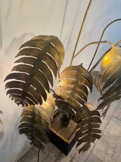 Discount Pamono French Monstera Floor Lamp from Maison Jansen, 1975