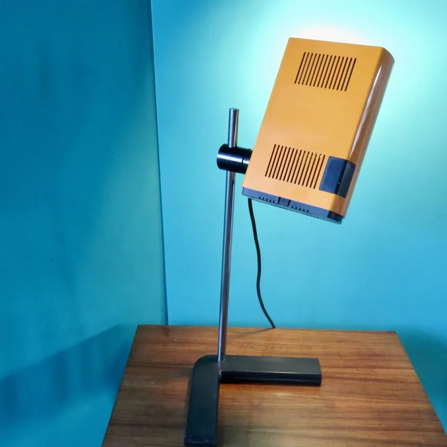 Pamono French Orange Table Lamp by Jean René Talopp for Manade, 1970s