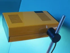 Pamono French Orange Table Lamp by Jean René Talopp for Manade, 1970s