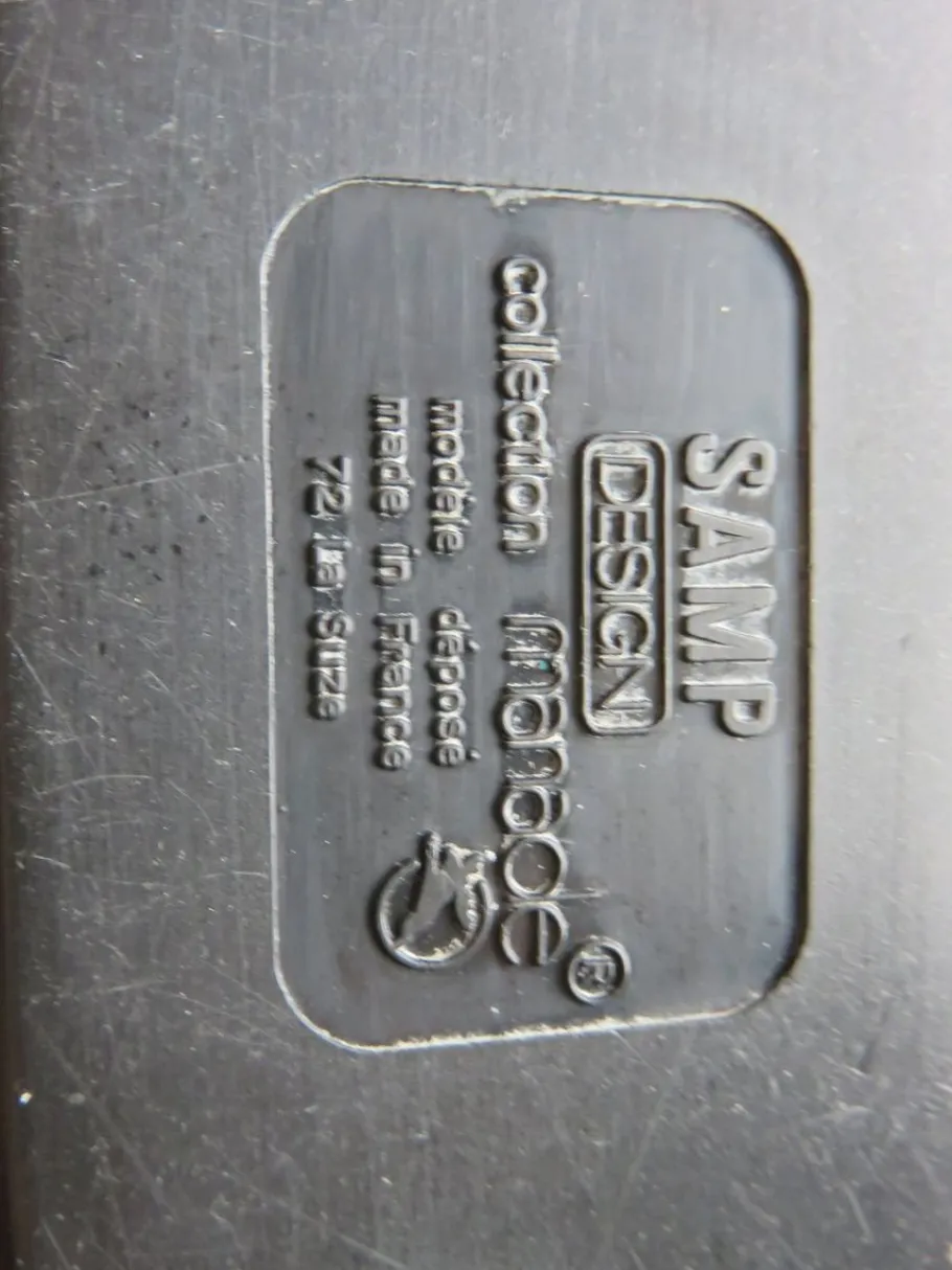 Pamono French Orange Table Lamp by Jean René Talopp for Manade, 1970s