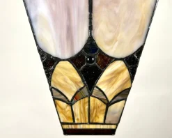 Pamono French Outdoor Lantern in Amber Glass, 1950s