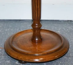 Clearance Pamono French Polished Walnut Standard Floor Lamp, 1930s