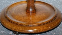 Clearance Pamono French Polished Walnut Standard Floor Lamp, 1930s