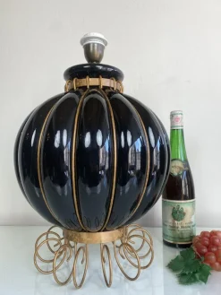 Outlet Pamono French Pumpkin Shape Ceramic Table Lamp by Robert Kostka, 1970s