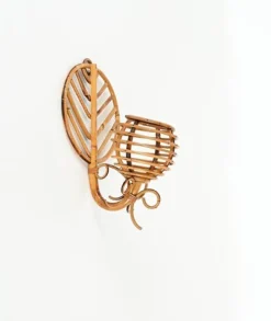 Clearance Pamono French Riviera Lantern Sconces in Rattan by Louis Sognot, France, 1960s, Set of 2