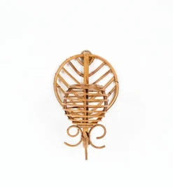 Clearance Pamono French Riviera Lantern Sconces in Rattan by Louis Sognot, France, 1960s, Set of 2