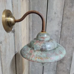 Clearance Pamono French Rusty Copper Outdoor Barn Lamp Light