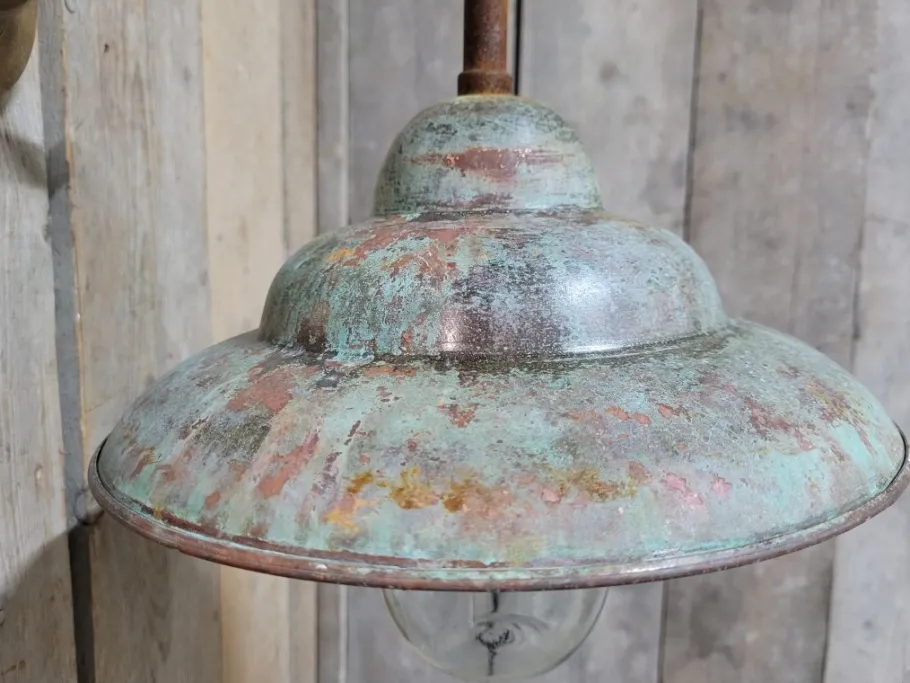Clearance Pamono French Rusty Copper Outdoor Barn Lamp Light