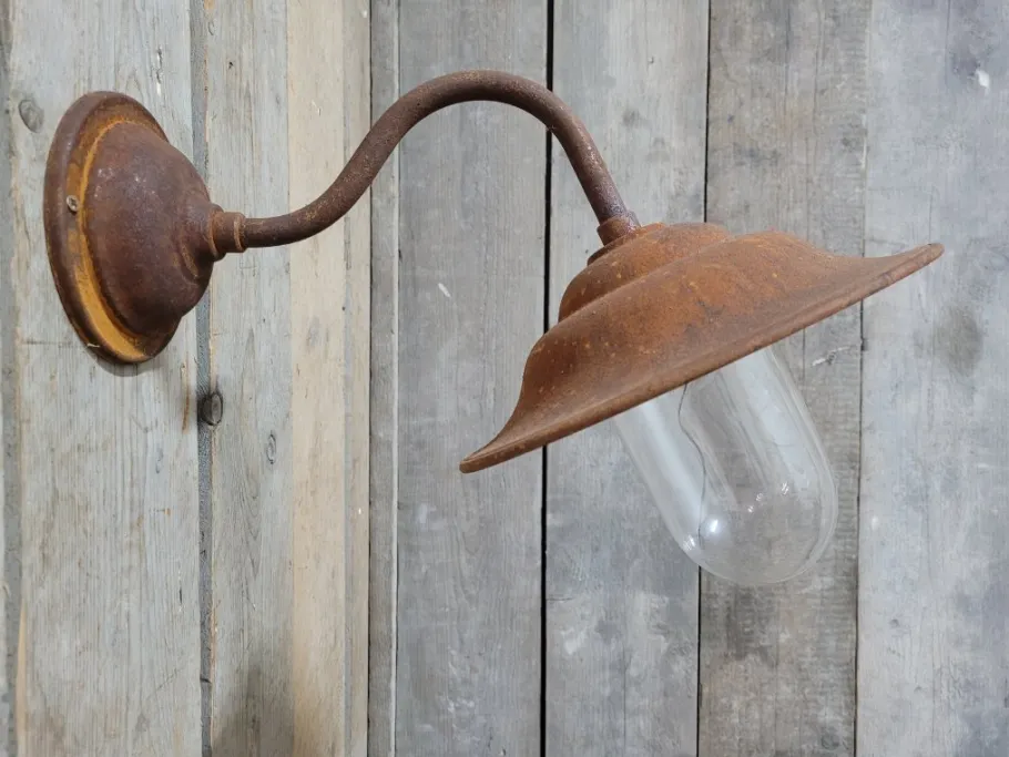 Online Pamono French Rusty Outdoor Barn Lamp Light