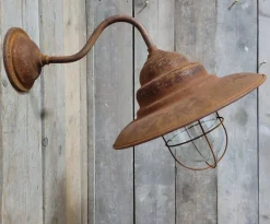 Online Pamono French Rusty Outdoor Barn Lamp Light
