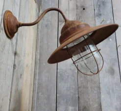 Online Pamono French Rusty Outdoor Barn Lamp Light