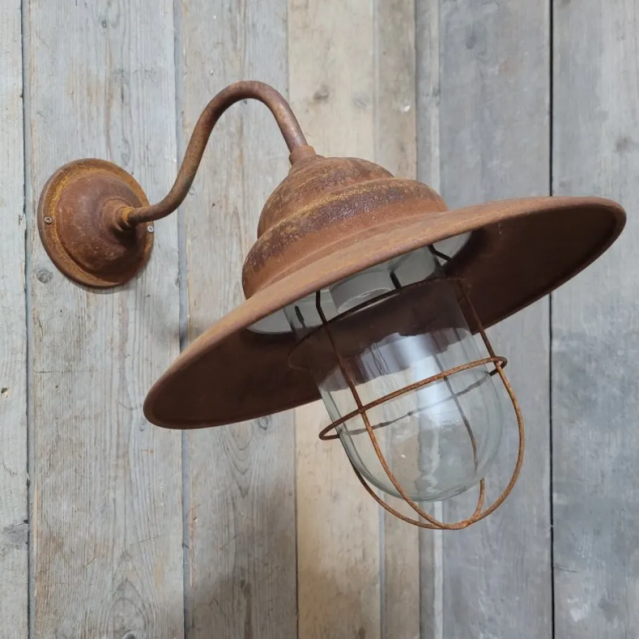 Online Pamono French Rusty Outdoor Barn Lamp Light