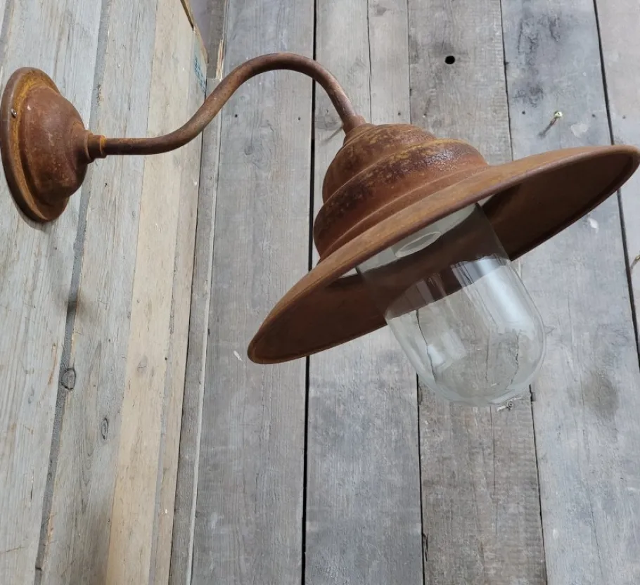 Online Pamono French Rusty Outdoor Barn Lamp Light