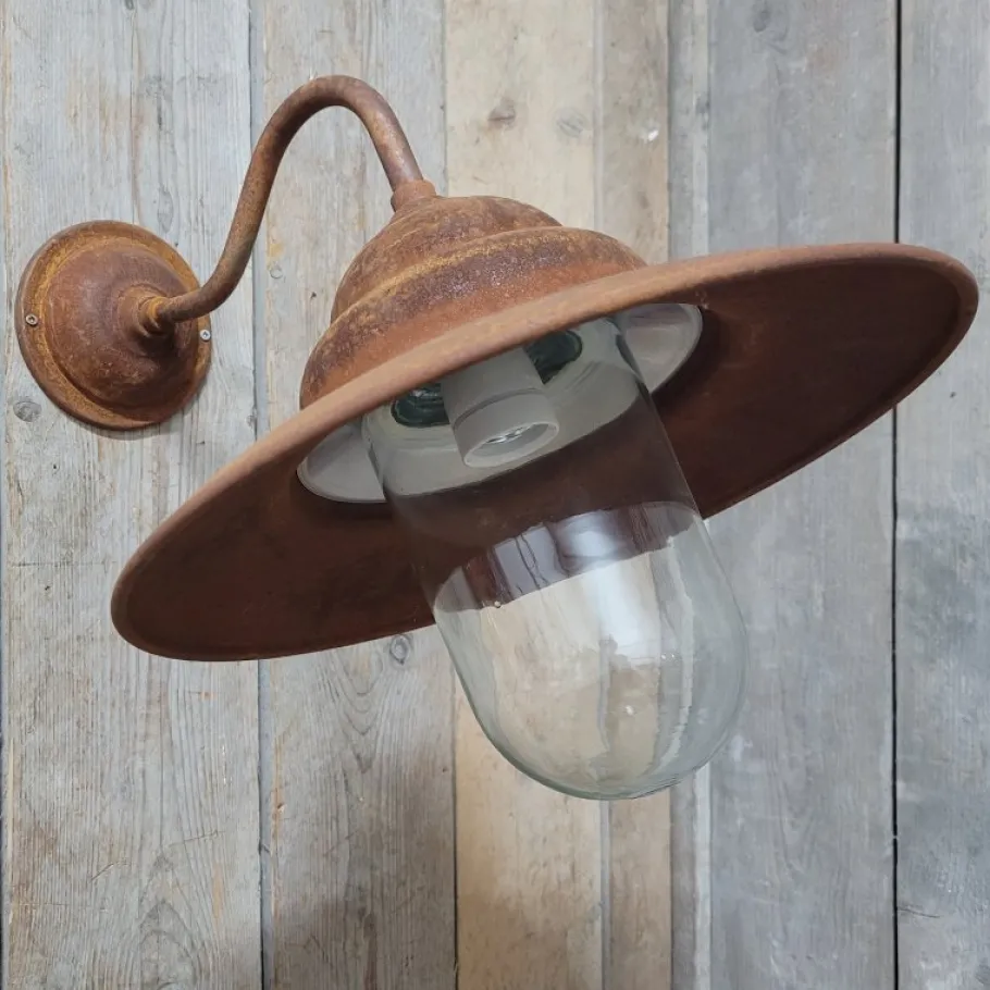 Online Pamono French Rusty Outdoor Barn Lamp Light