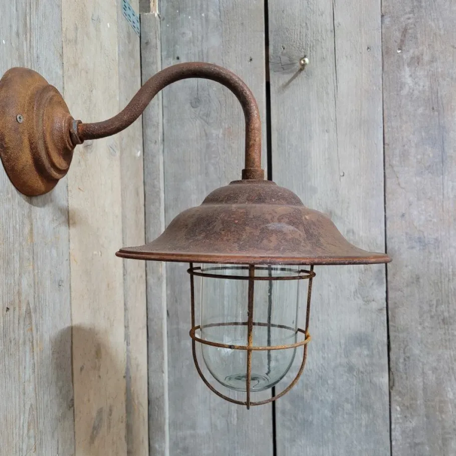 Online Pamono French Rusty Outdoor Barn Lamp Light
