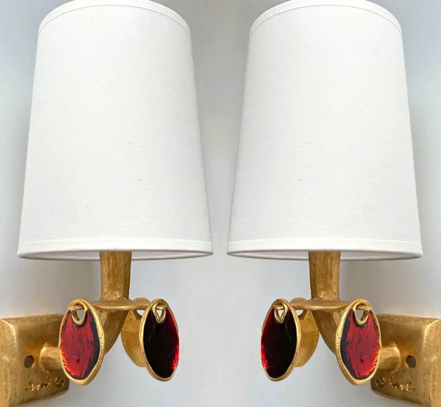 New Pamono French Sconces by Nicolas Dewael for Fondica, 1990s, Set of 2