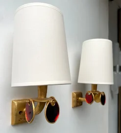 New Pamono French Sconces by Nicolas Dewael for Fondica, 1990s, Set of 2