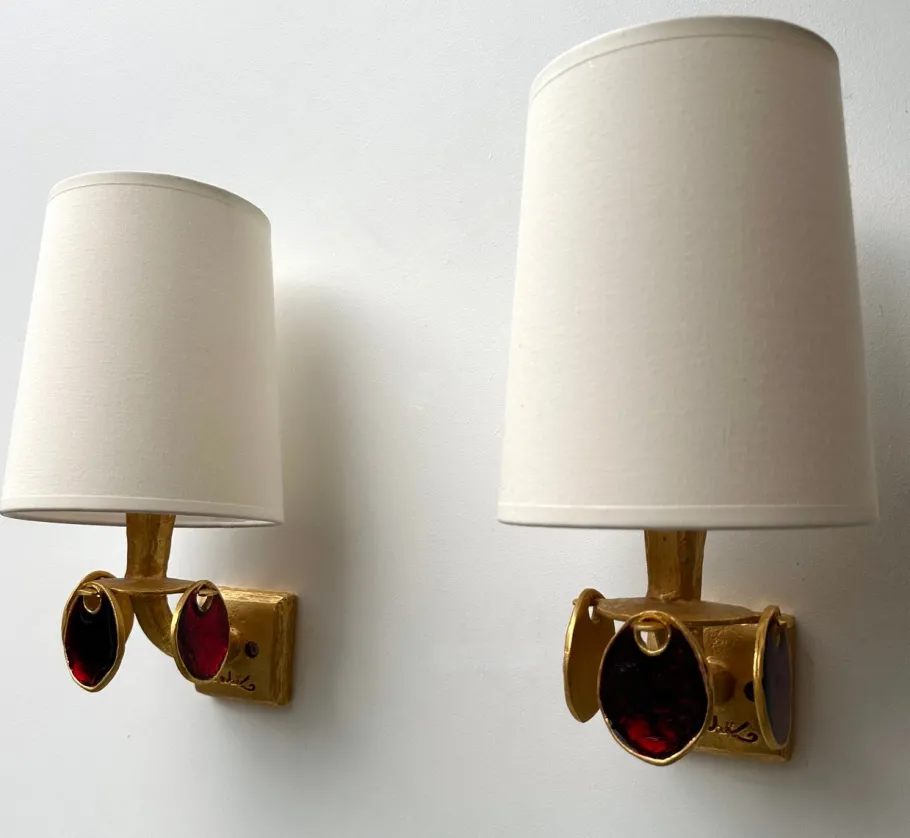 New Pamono French Sconces by Nicolas Dewael for Fondica, 1990s, Set of 2