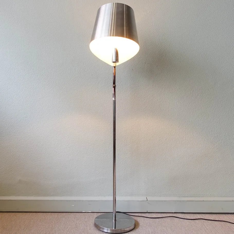 Best Pamono French Sculptural Ruban Floor Lamp by Jacques Charles for Maison Charles, 1960s