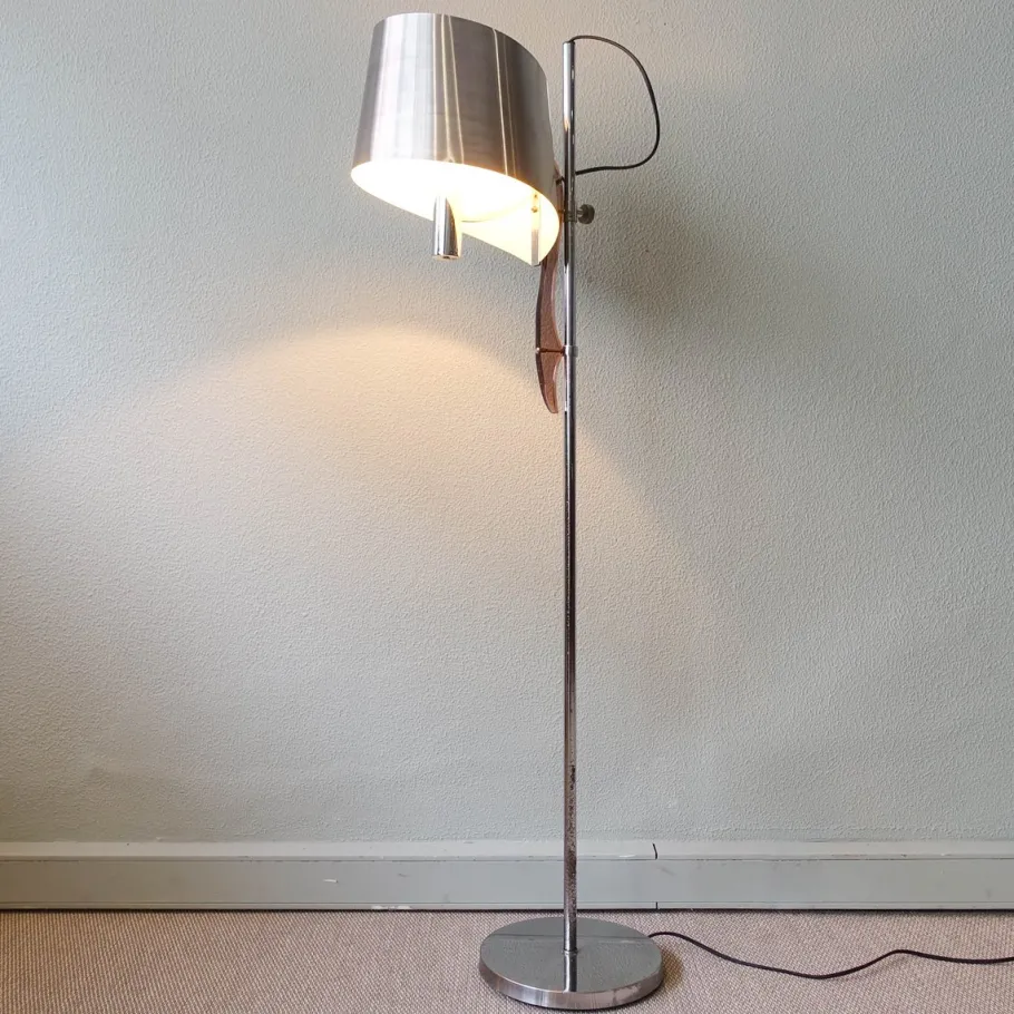 Best Pamono French Sculptural Ruban Floor Lamp by Jacques Charles for Maison Charles, 1960s
