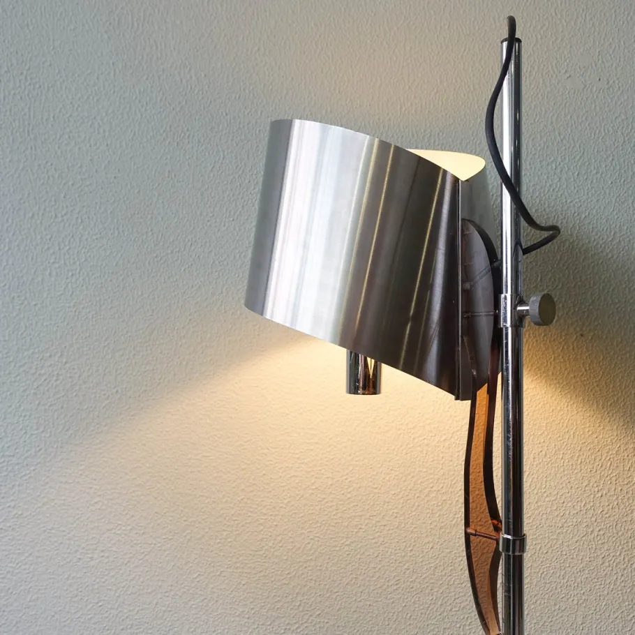 Best Pamono French Sculptural Ruban Floor Lamp by Jacques Charles for Maison Charles, 1960s
