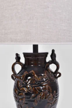 New Pamono French Stoneware Vinegar Lamp by Jean-Michel Doix, 1940s