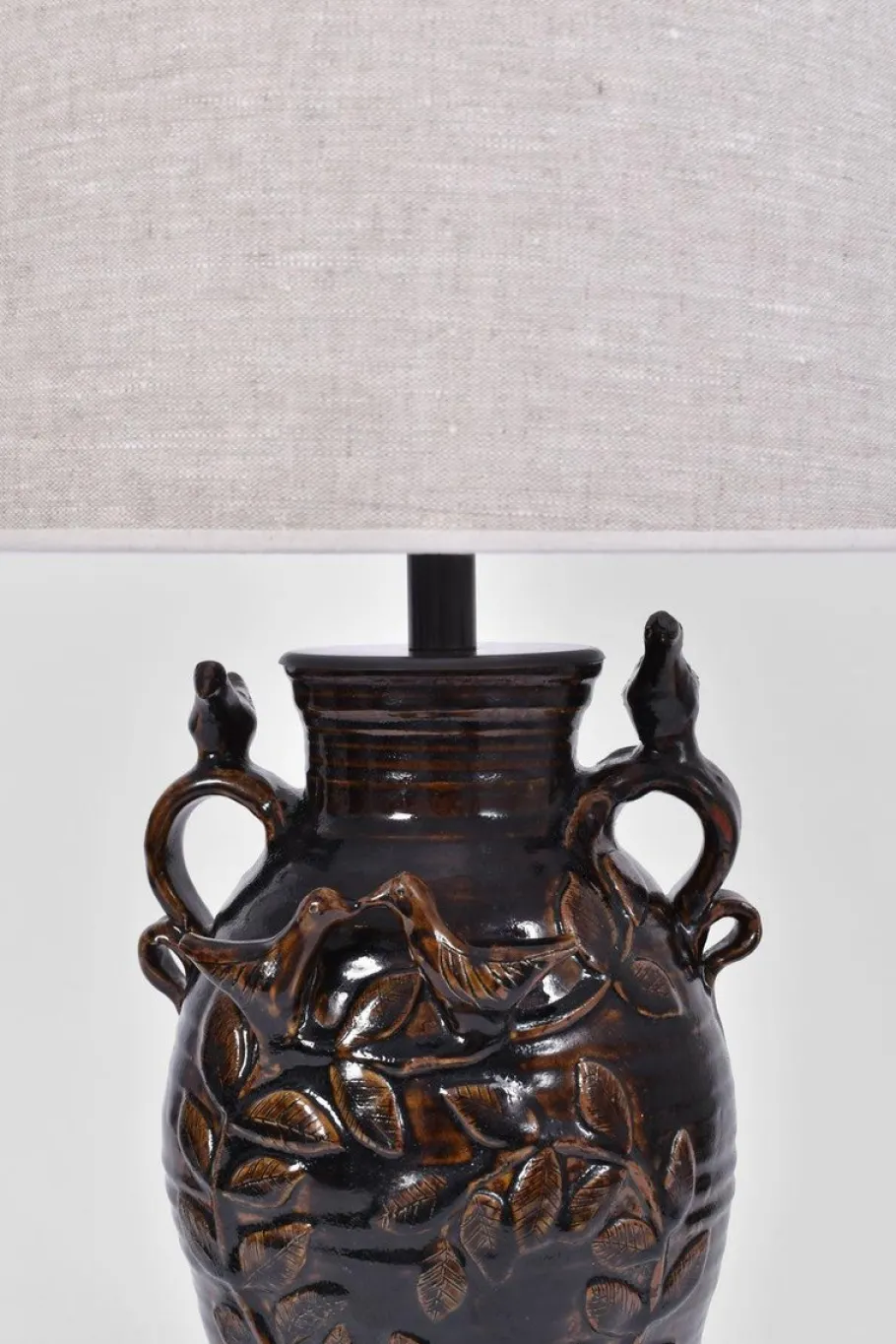 New Pamono French Stoneware Vinegar Lamp by Jean-Michel Doix, 1940s