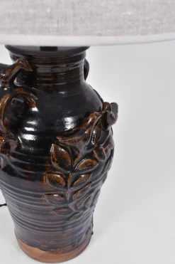 New Pamono French Stoneware Vinegar Lamp by Jean-Michel Doix, 1940s