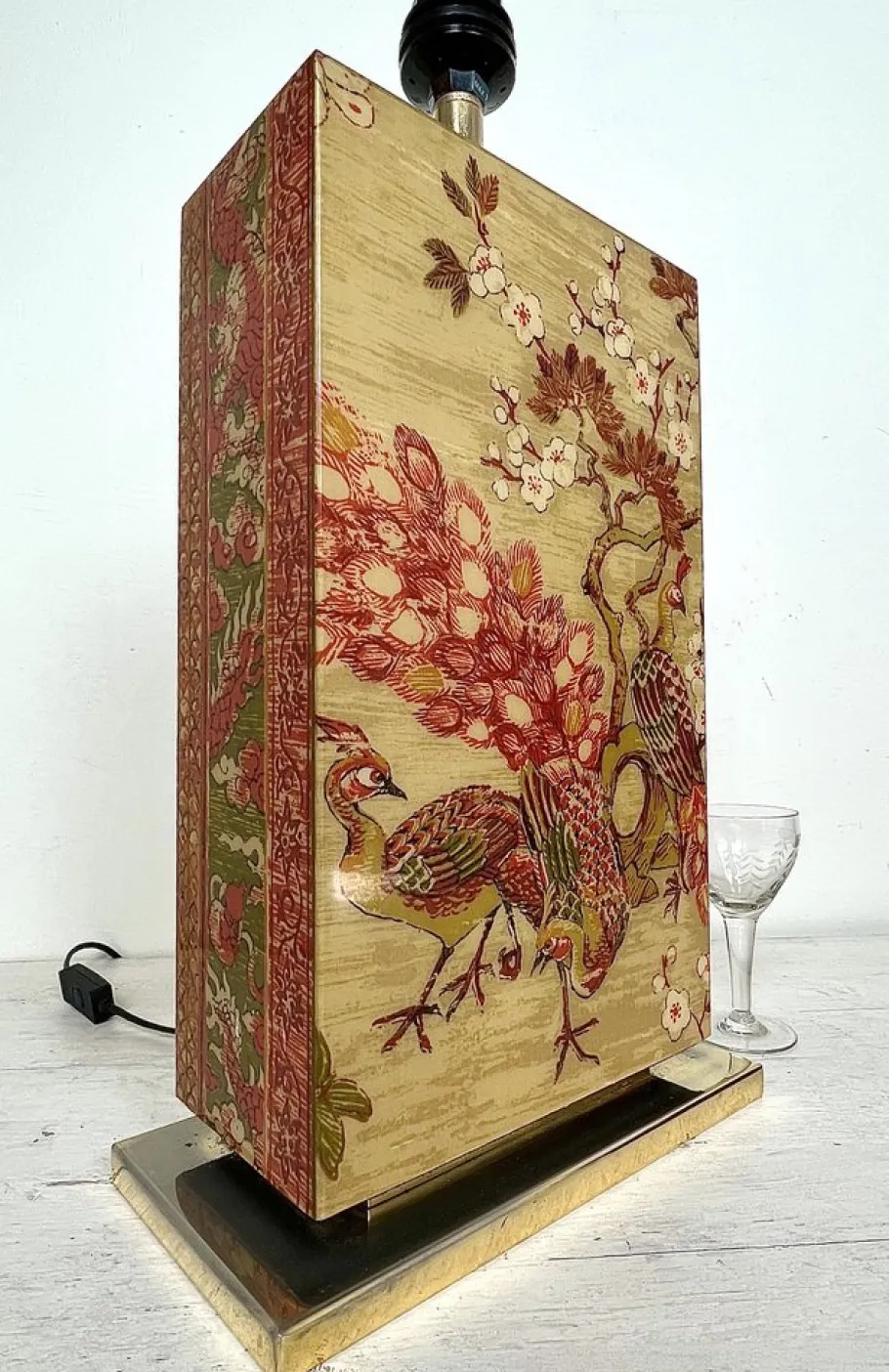 New Pamono French Table Lamp Kampur by Maison Le Dauphin, 1970s