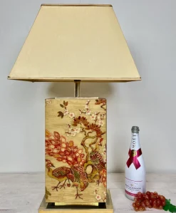 New Pamono French Table Lamp Kampur by Maison Le Dauphin, 1970s