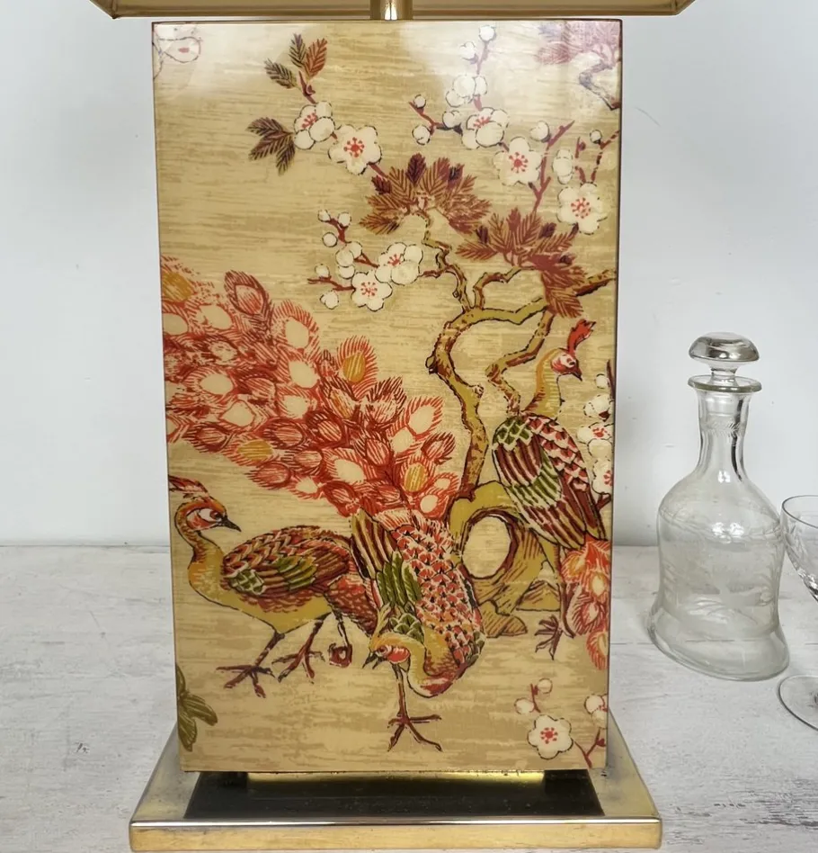 New Pamono French Table Lamp Kampur by Maison Le Dauphin, 1970s