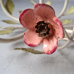 Clearance Pamono French Toleware Floral Chandelier, 1960s