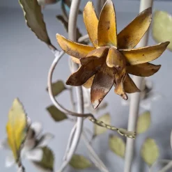 Clearance Pamono French Toleware Floral Chandelier, 1960s