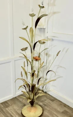 Discount Pamono French Toleware Orangery Floor Lamp, 1930s