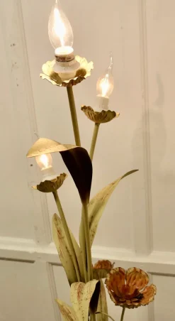 Discount Pamono French Toleware Orangery Floor Lamp, 1930s