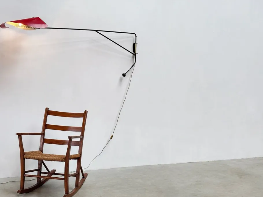 Online Pamono French Wall Lamp by Jacques Biny, 1960s
