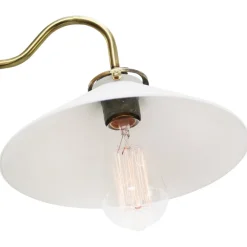 Discount Pamono French White Opaline Glass and Brass Sconce