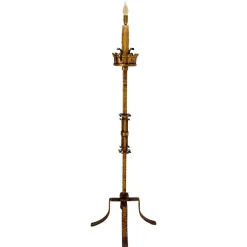 Hot Pamono French Wrought Iron Floor Lamp, 1960s