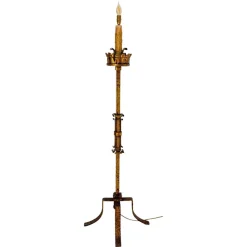 Hot Pamono French Wrought Iron Floor Lamp, 1960s