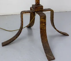 Hot Pamono French Wrought Iron Floor Lamp, 1960s