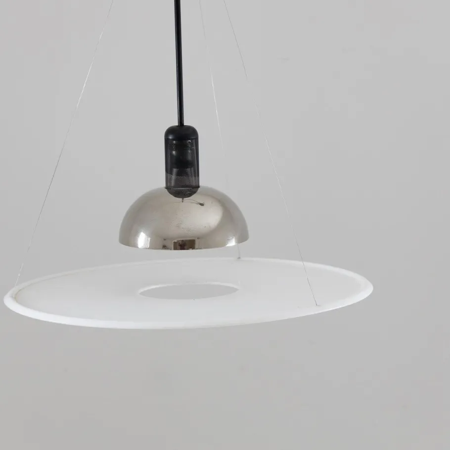 Clearance Pamono Frisbi Hanging Lamp by Achille Castiglioni for Flos, Italy, 1978