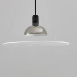 Clearance Pamono Frisbi Hanging Lamp by Achille Castiglioni for Flos, Italy, 1978