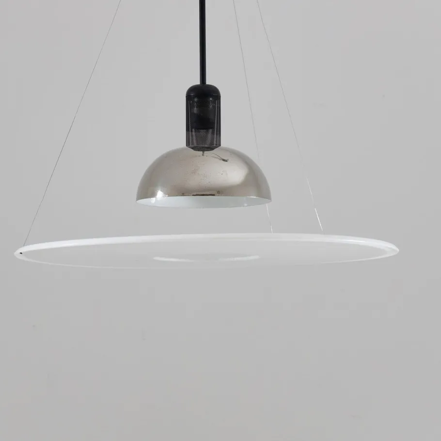 Clearance Pamono Frisbi Hanging Lamp by Achille Castiglioni for Flos, Italy, 1978