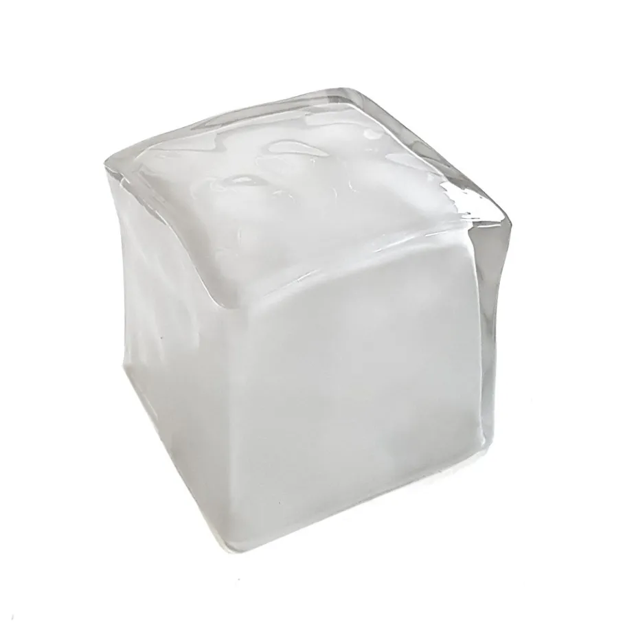 Pamono Frosted Glass Ice Cube Table Lamp from Ikea, 1990s