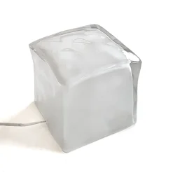 Pamono Frosted Glass Ice Cube Table Lamp from Ikea, 1990s