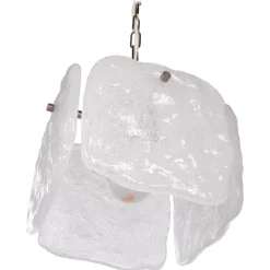 Hot Pamono Frosted Glass Panel Pendant Lamp by J. T. Kalmar, Austria, 1960s