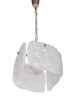 Hot Pamono Frosted Glass Panel Pendant Lamp by J. T. Kalmar, Austria, 1960s