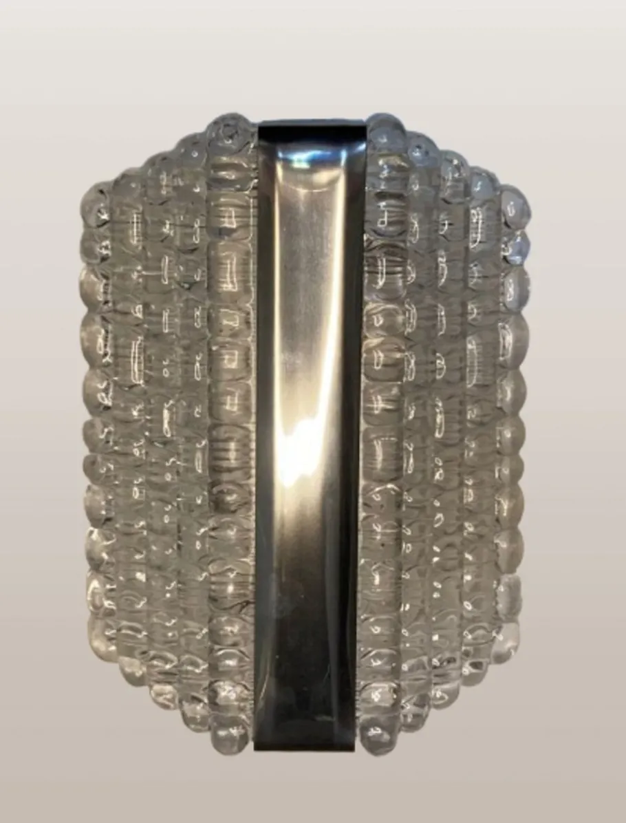 Hot Pamono Frosted Glass Sconces from Kaiser Leuchten, 1960s, Set of 3