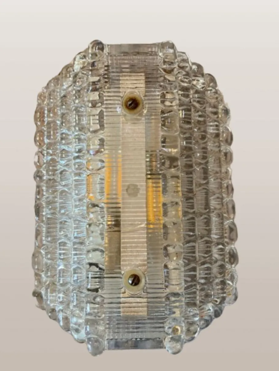 Hot Pamono Frosted Glass Sconces from Kaiser Leuchten, 1960s, Set of 3