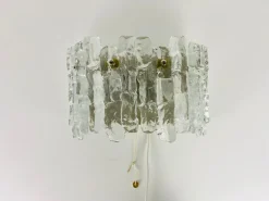 Online Pamono Frosted Ice Glass Wall Lamps from Kalmar, Austria, 1960s, Set of 2